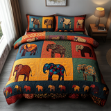 Set di Biancheria da Letto Trapuntata 3 Pezzi Mandria Regale