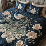 Set di Biancheria da Letto Trapuntata 3 Pezzi Magnolia Regale