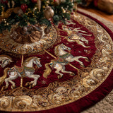 Regale Giostra Copri Base per Albero di Natale Trapuntato