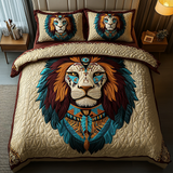 Set di Biancheria da Letto Trapuntata 3 Pezzi Ruggito Regale