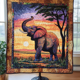 Safari della Proboscide Regale Coperta Trapuntata