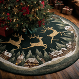 Luce della Renna Copri Base per Albero di Natale Trapuntato