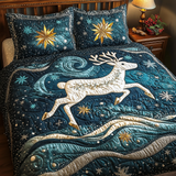 Set di Biancheria da Letto Trapuntata 3 Pezzi Magia della Renna