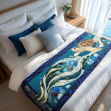 Acque Tranquille Runner da Letto Trapuntato