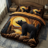 Set di Biancheria da Letto Trapuntata 3 Pezzi Orso del Fiume