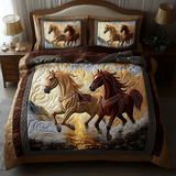 Set di Biancheria da Letto Trapuntata 3 Pezzi Fiammata del Fiume