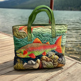 Spirito del Fiume Borsa Tote Trapuntata