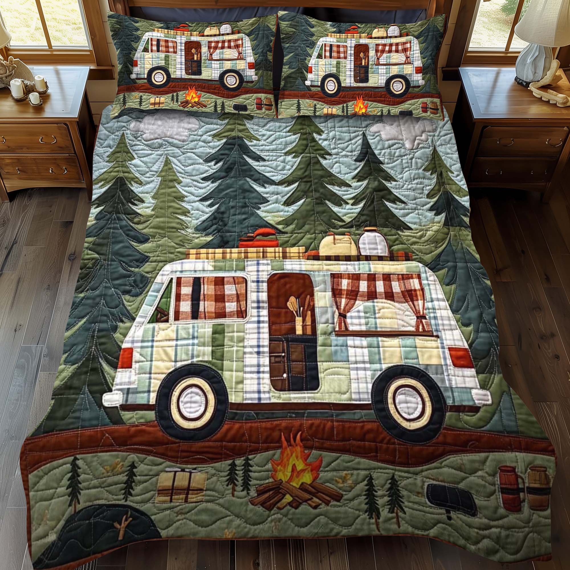 Set di Biancheria da Letto Trapuntata 3 Pezzi Campo di Riverbend
