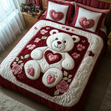 Set di Biancheria da Letto Trapuntata 3 Pezzi Fascino Romantico