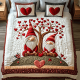Set di Biancheria da Letto Trapuntata 3 Pezzi Gnomo Romantico