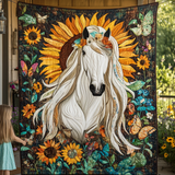 Cavallo Romantico Quilt Artistico da Parete
