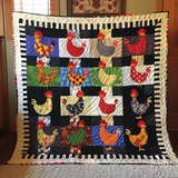 Fantasticheria del Gallo Coperta Trapuntata