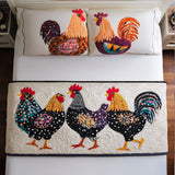 Splendore del Gallo Runner da Letto Trapuntato
