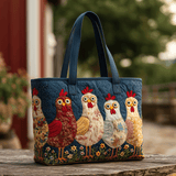 Fantasticheria del Gallo Borsa Tote Trapuntata