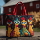 Gallo Chiassoso Borsa Tote Trapuntata