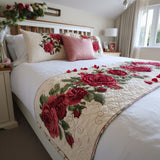 Cuori del Giardino di Rose Runner da Letto Trapuntato