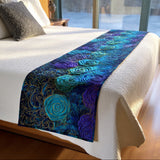 Sussurro del Giardino di Rose Runner da Letto Trapuntato