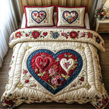 Set di Biancheria da Letto Trapuntata 3 Pezzi Rosebound