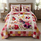 Set di Biancheria da Letto Trapuntata 3 Pezzi Bagliore di Rosewing