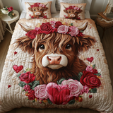 Set di Biancheria da Letto Trapuntata 3 Pezzi Bagliore di Rosie