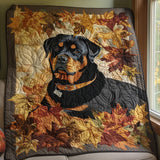 Brezza Autunnale del Rottweiler Coperta Trapuntata Personalizzata