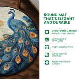 Festive Labrador Retriever Quilted Round Mat NCU0HH323