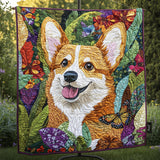 Fascino del Corgi Reale Coperta Trapuntata