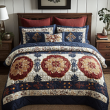 Royal Medallion Quilt 3-Piece Quilted Bedding Set NCU0VL1008