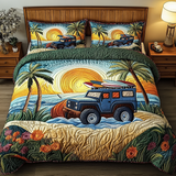 Set di Biancheria da Letto Trapuntata 3 Pezzi Strada Robusta