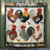Gallo Rurale Coperta Trapuntata