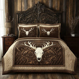 Set di Biancheria da Letto Trapuntata 3 Pezzi Cresta Rustica del Corno