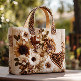 Fioritura Rustica Borsa Tote Trapuntata