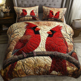 Set di Biancheria da Letto Trapuntata 3 Pezzi Cardinali Rustici
