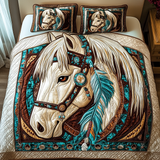 Set di Biancheria da Letto Trapuntata 3 Pezzi Eleganza Rustica