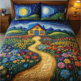 Set di Biancheria da Letto Trapuntata 3 Pezzi Rifugio Rustico