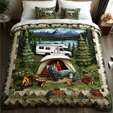 Set di Biancheria da Letto Trapuntata 3 Pezzi Rifugio Rustico