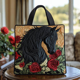 Rosa Rustica Borsa Tote Trapuntata