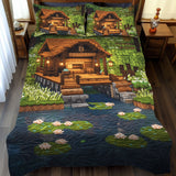 Set di Biancheria da Letto Trapuntata 3 Pezzi Rustico Waterside