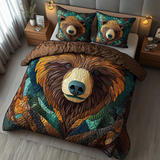 Set di Biancheria da Letto Trapuntata 3 Pezzi Orso Sacro