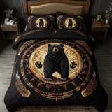 Sacred Bear Totem 3-Piece Quilted Bedding Set NCU0DK3474