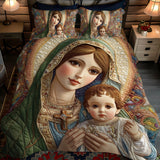 Set di Biancheria da Letto Trapuntata 3 Pezzi Legame Sacro