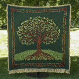 Sacro Albero Verde Coperta da Divano