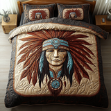 Set di Biancheria da Letto Trapuntata 3 Pezzi Sacro Headdress