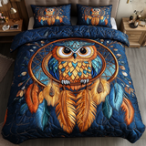 Set di Biancheria da Letto Trapuntata 3 Pezzi Sacro Hoots