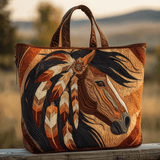 Spirito Sacro del Cavallo Borsa Tote Trapuntata