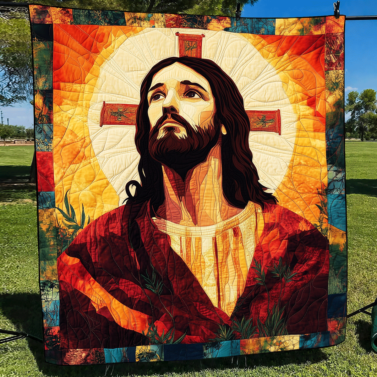 Serenità Sacra Coperta Trapuntata