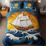 Set di Biancheria da Letto Trapuntata 3 Pezzi Beatitudine di Sailing