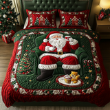 Set di Biancheria da Letto Trapuntata 3 Pezzi Beatitudine del Babbo Natale