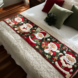 Allegria di Babbo Natale Runner da Letto Trapuntato