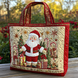 Allegria di Babbo Natale Borsa Tote Trapuntata